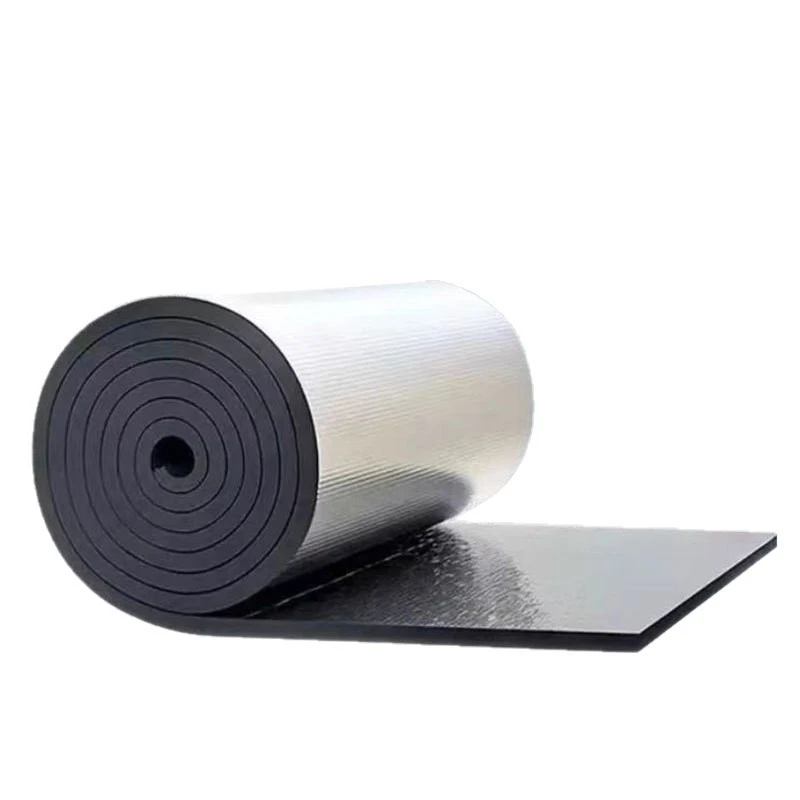 Aluminum Foil Composite Rubber-Plastic Insulation Board factory Aluminum Foil Composite Rubber-Plastic Insulation Board factory